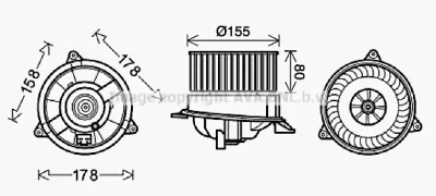 FD8495 AVA Вентилятор салона