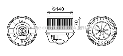 FD8496 AVA Вентилятор салона