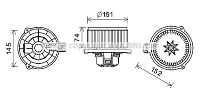 KA8260 AVA Вентилятор салона