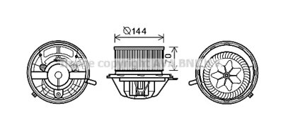 MS8607 AVA Вентилятор салона