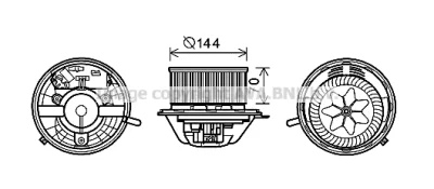 MS8608 AVA Вентилятор салона