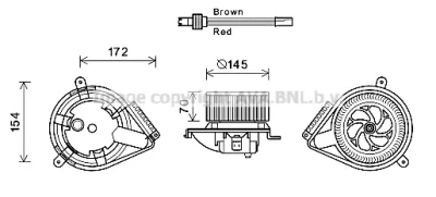 MS8627 AVA Вентилятор салона