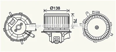 PE8406 AVA Вентилятор салона