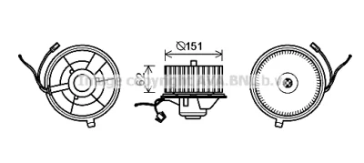 Вентилятор салона AVA ST8505