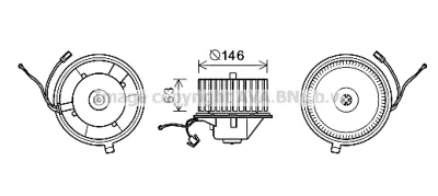 VN8349 AVA Вентилятор салона