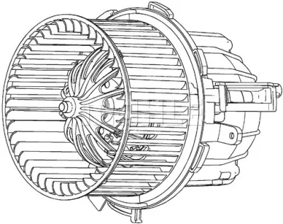 AB 115 000P KNECHT/MAHLE Вентилятор салона