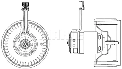 AB 22 000P KNECHT/MAHLE Вентилятор салона