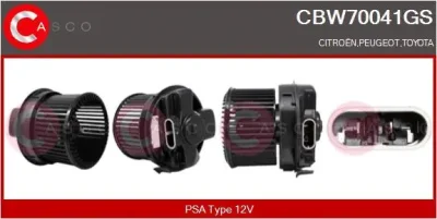 CBW70041GS CASCO Вентилятор салона