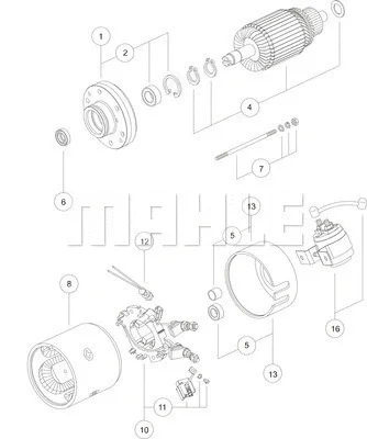 Электродвигатель KNECHT/MAHLE MM 151