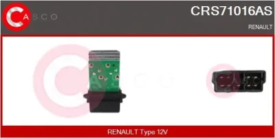 CRS71016AS CASCO Сопротивление, вентилятор салона