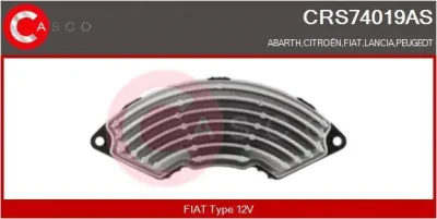 CRS74019AS CASCO Сопротивление, вентилятор салона