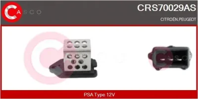 CRS70029AS CASCO Дополнительный резистор, электромотор - вентилятор радиатора