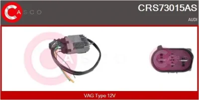 CRS73015AS CASCO Дополнительный резистор, электромотор - вентилятор радиатора