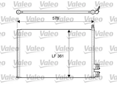 814083 VALEO Конденсатор, кондиционер