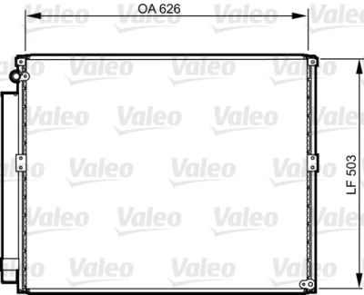 Конденсатор, кондиционер VALEO 814236