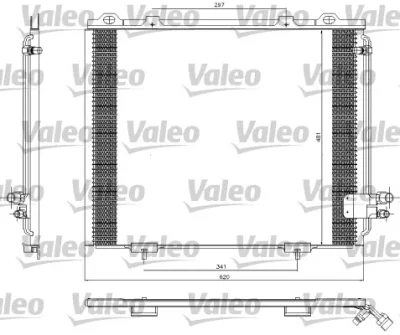 817252 VALEO Конденсатор, кондиционер