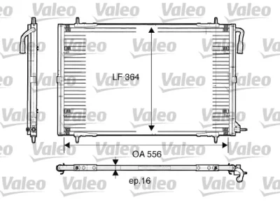 Конденсатор, кондиционер VALEO 817283