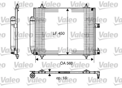 Конденсатор, кондиционер VALEO 817579