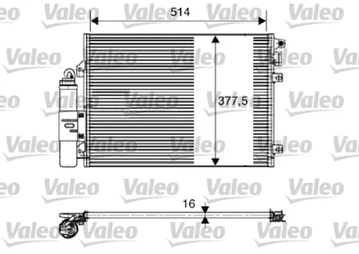 817827 VALEO Конденсатор, кондиционер