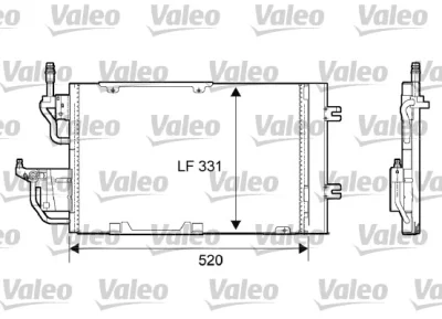 818168 VALEO Конденсатор, кондиционер