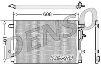 DCN02011 DENSO Конденсатор, кондиционер