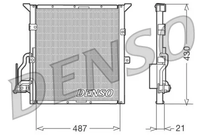 DCN05002 DENSO Конденсатор, кондиционер