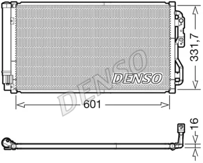 DCN05033 DENSO Конденсатор, кондиционер