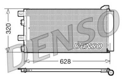 DCN05101 DENSO Конденсатор, кондиционер