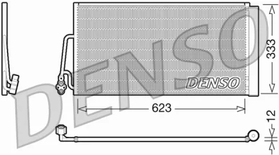 DCN05102 DENSO Конденсатор, кондиционер