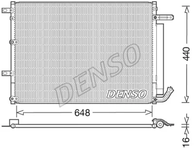 DCN06018 DENSO Конденсатор, кондиционер