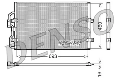 DCN07040 DENSO Конденсатор, кондиционер