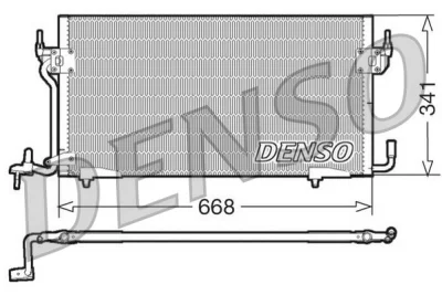 DCN07060 DENSO Конденсатор, кондиционер