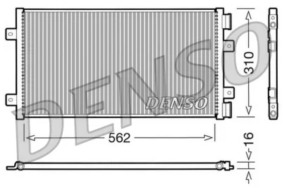 DCN09101 DENSO Конденсатор, кондиционер