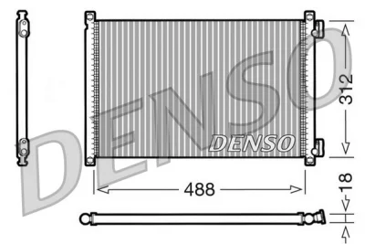 DCN09103 DENSO Конденсатор, кондиционер