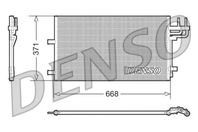 DCN10007 DENSO Конденсатор, кондиционер