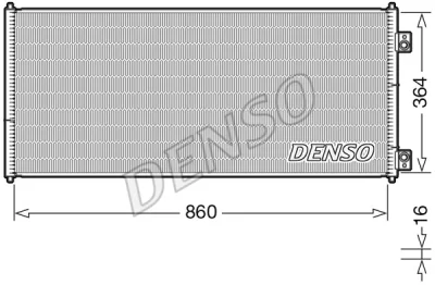DCN10032 DENSO Конденсатор, кондиционер