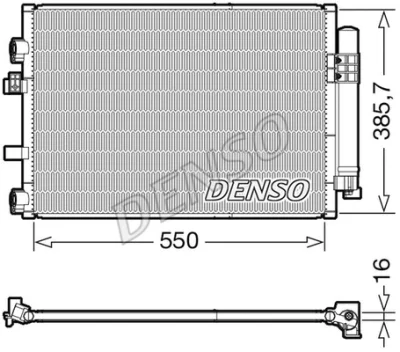 DCN10044 DENSO Конденсатор, кондиционер