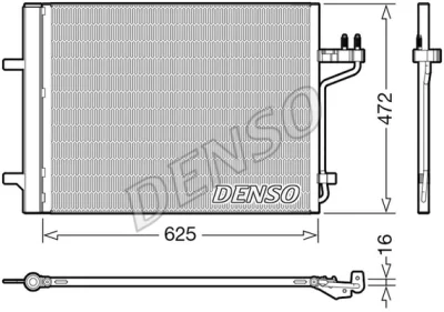 DCN10047 DENSO Конденсатор, кондиционер