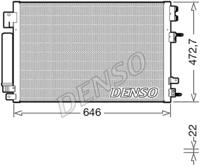 DCN13021 DENSO Конденсатор, кондиционер