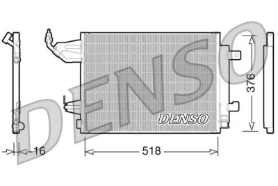 DCN16001 DENSO Конденсатор, кондиционер
