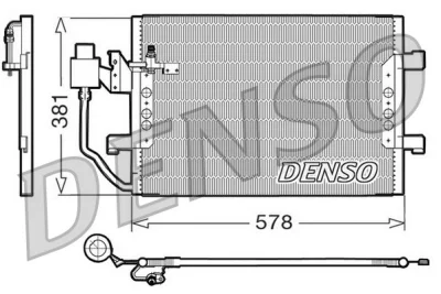 DCN17001 DENSO Конденсатор, кондиционер