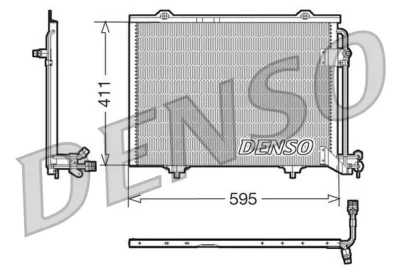 DCN17011 DENSO Конденсатор, кондиционер