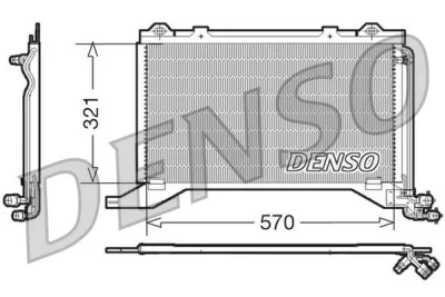 DCN17019 DENSO Конденсатор, кондиционер