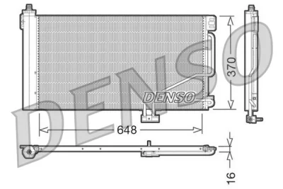 DCN17021 DENSO Конденсатор, кондиционер