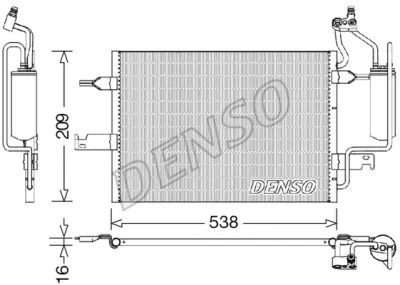 DCN20026 DENSO Конденсатор, кондиционер