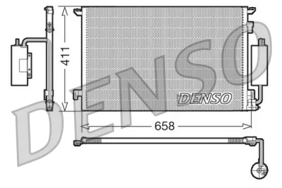 DCN20034 DENSO Конденсатор, кондиционер