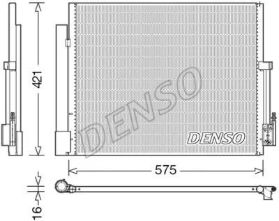 DCN20036 DENSO Конденсатор, кондиционер