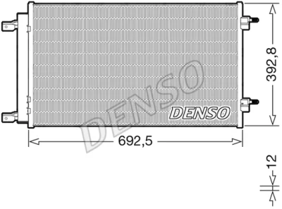 DCN20047 DENSO Конденсатор, кондиционер