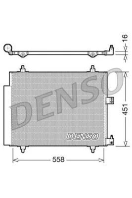 DCN21005 DENSO Конденсатор, кондиционер