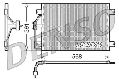 DCN23010 DENSO Конденсатор, кондиционер